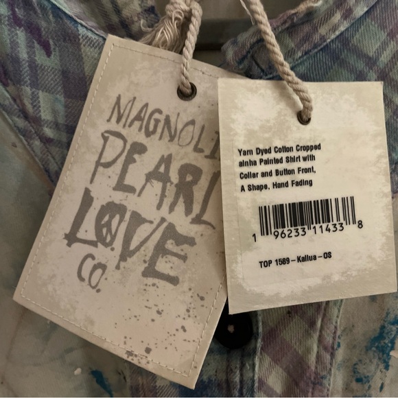 Magnolia Pearl Pastel, patchwork cropped shirt - Picture 7 of 7